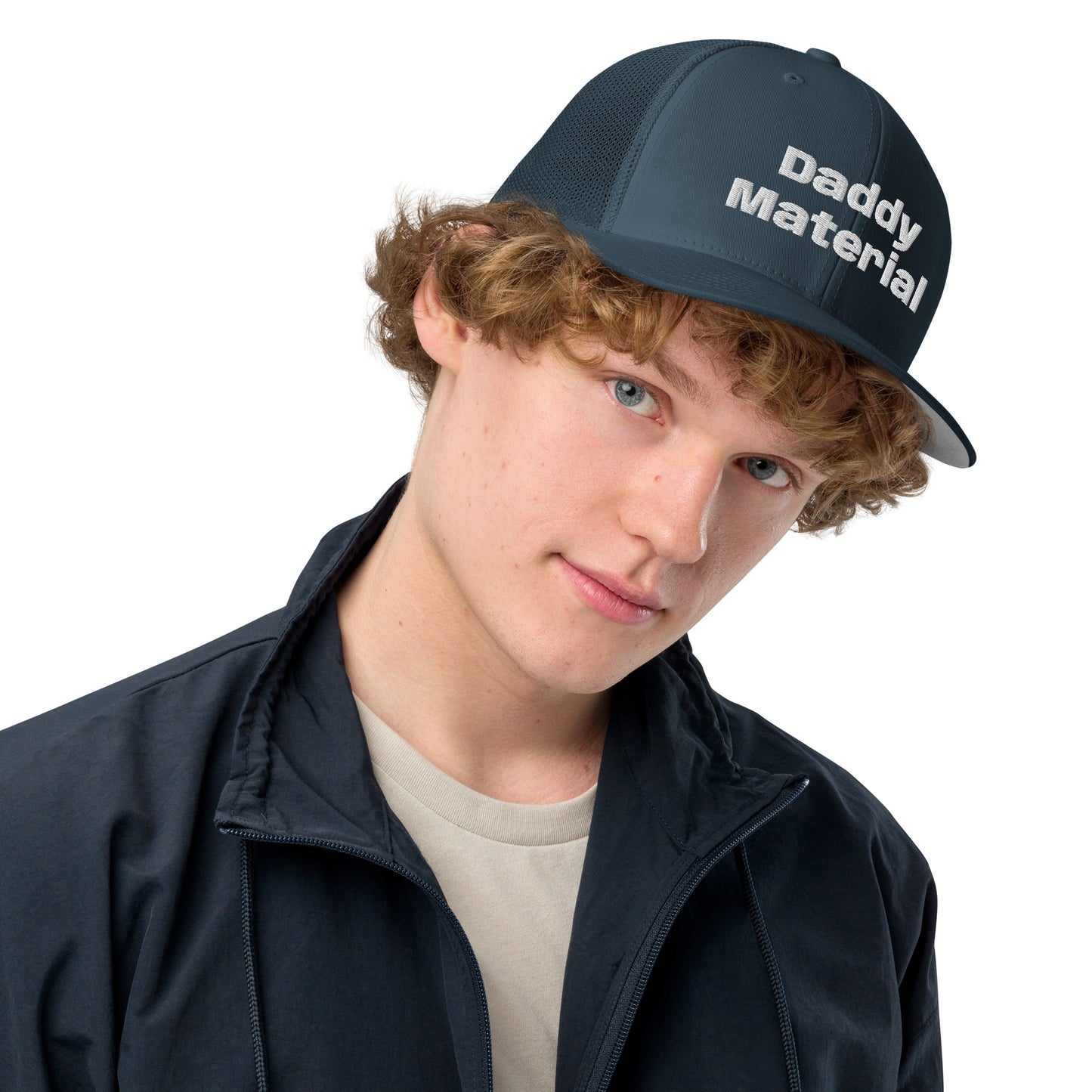 Closed-back trucker cap