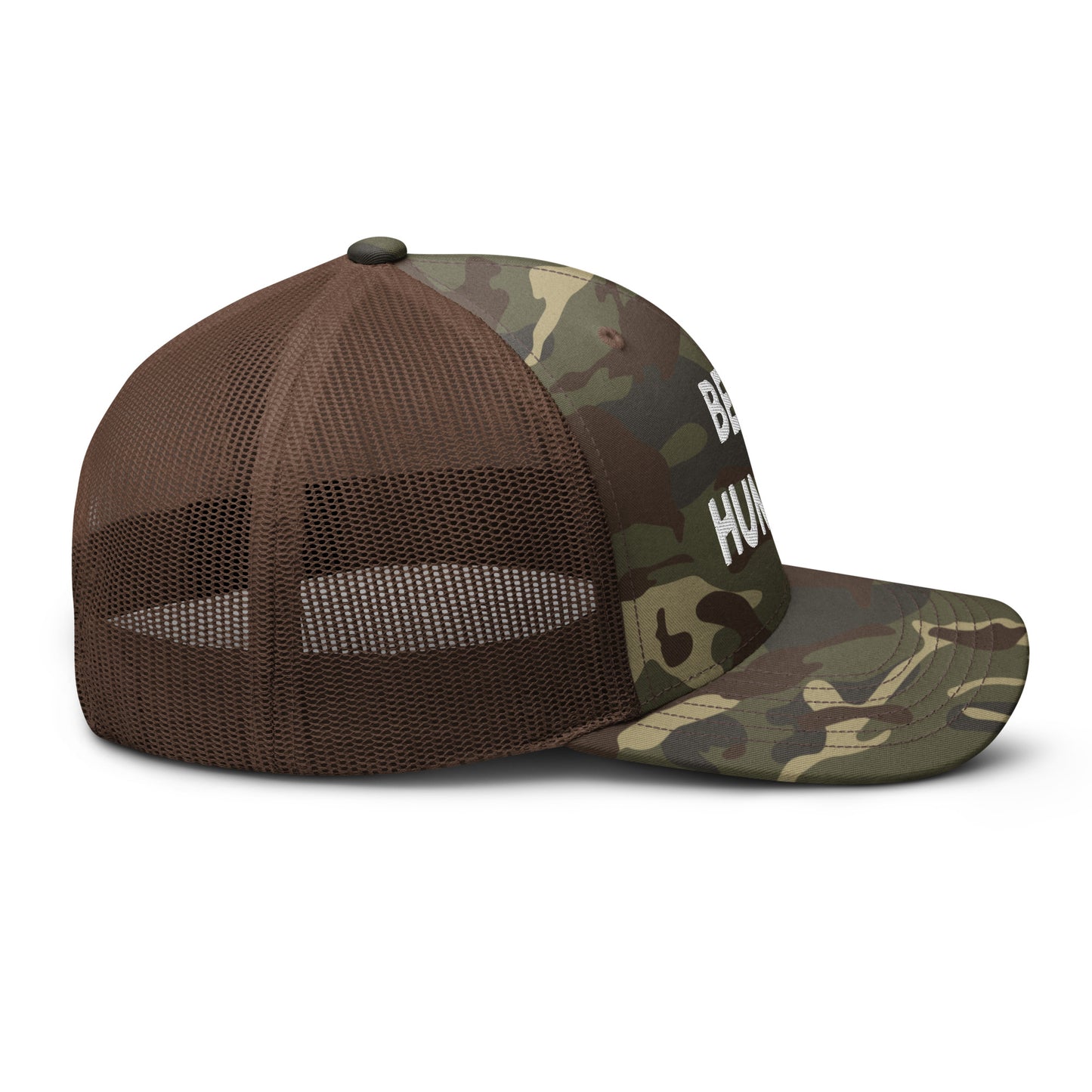 Camouflage trucker hat