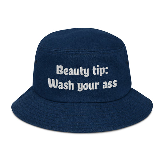 Denim bucket hat